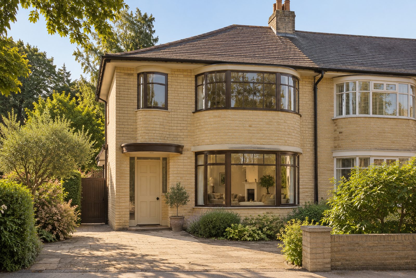 Front exterior, eye-level view of the front elevation - 5-bedroom semi-detached house in Wandsworth