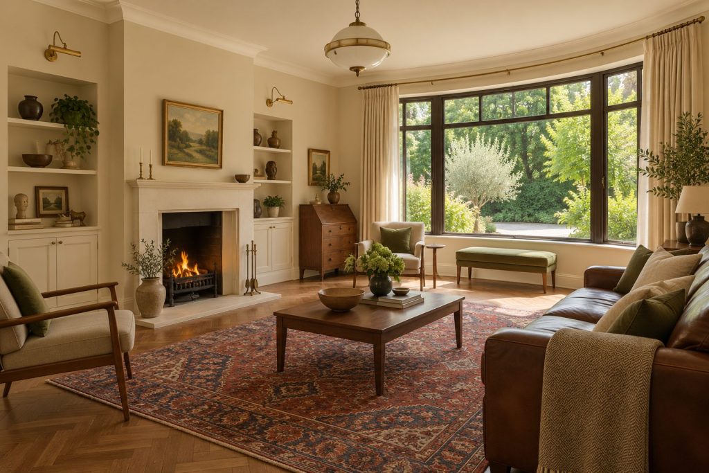 Sitting room, wide view from the doorway - 5-bedroom semi-detached house in Wandsworth