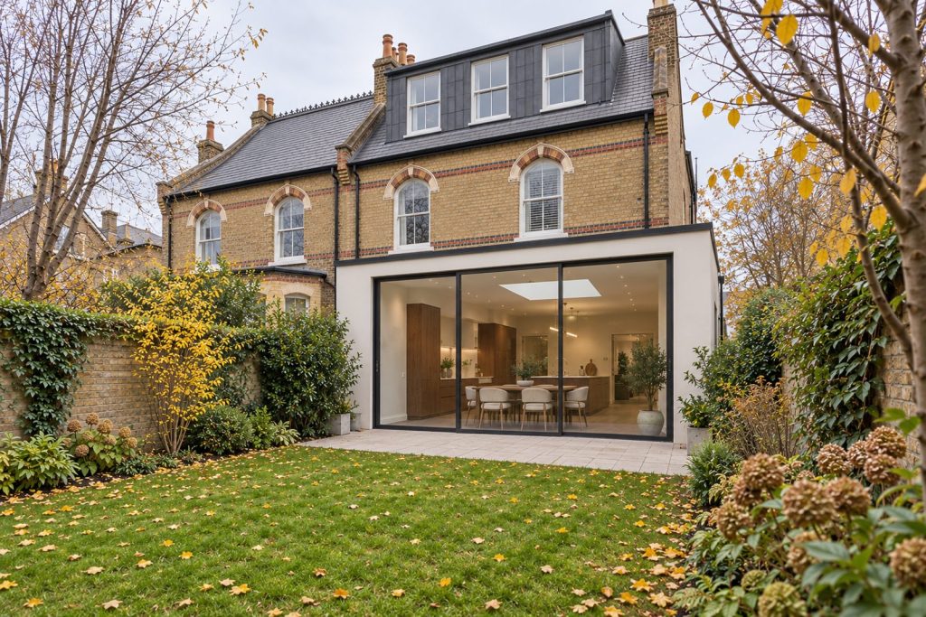 Rear garden, the garden looking back toward the house - 5-bedroom semi-detached house in Brixton