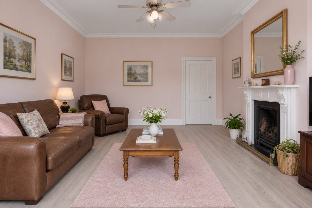 Sitting room, view from the opposite corner - 2-bedroom flat in Tooting