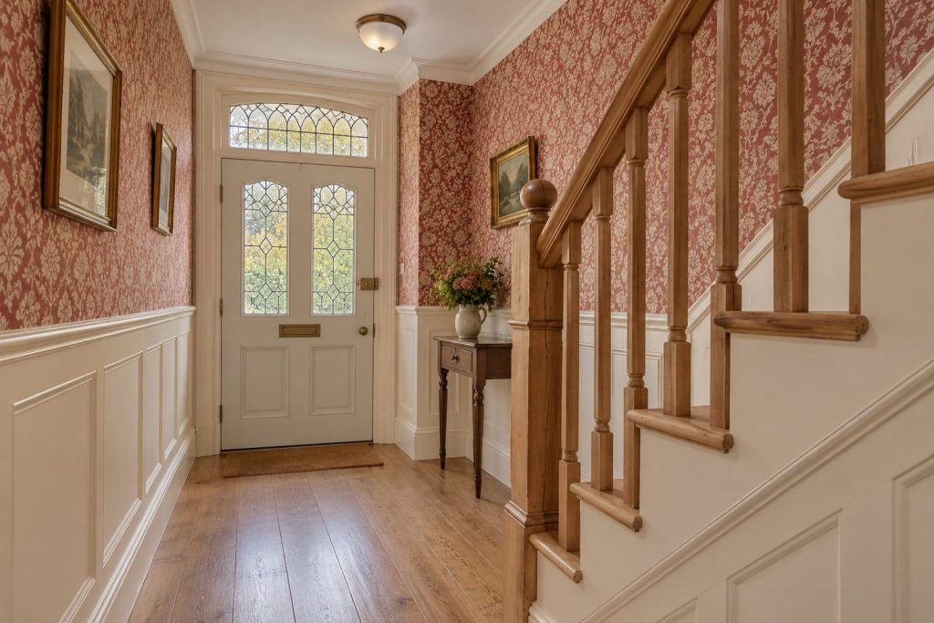 Hall, wide view from the doorway - 4-bedroom semi-detached house in Battersea