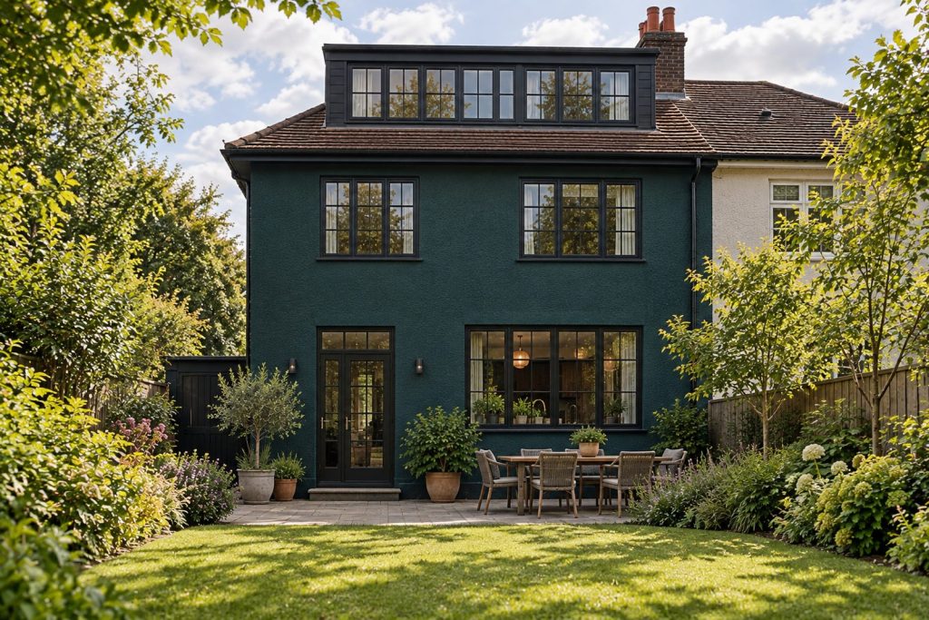 Rear garden, rear elevation seen from the garden - 4-bedroom semi-detached house in Streatham