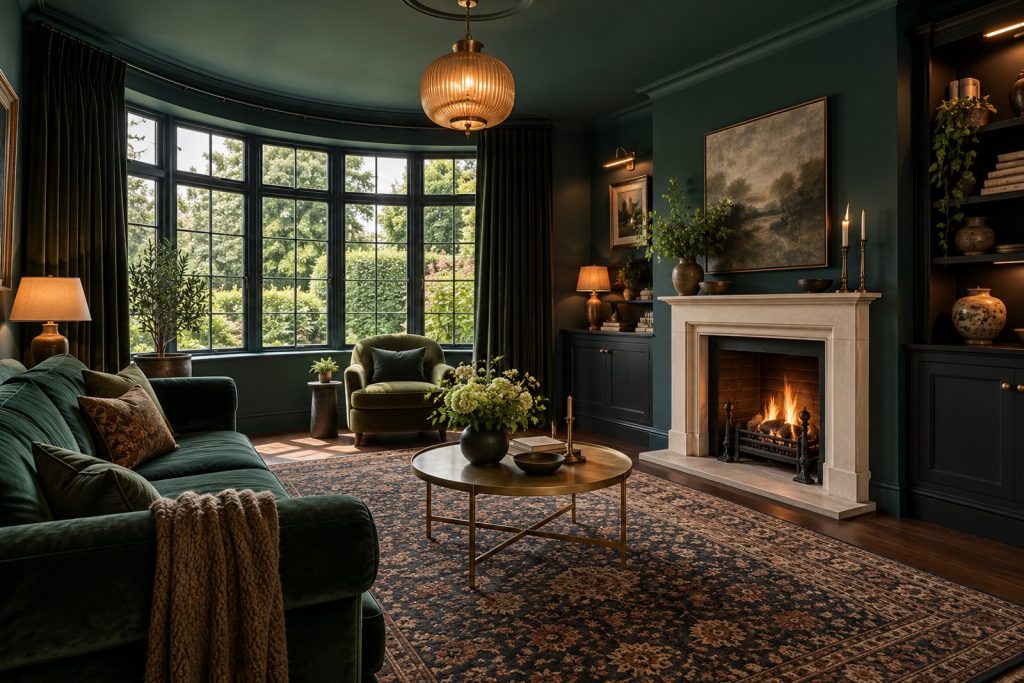 Sitting room, wide view from the doorway - 4-bedroom semi-detached house in Streatham
