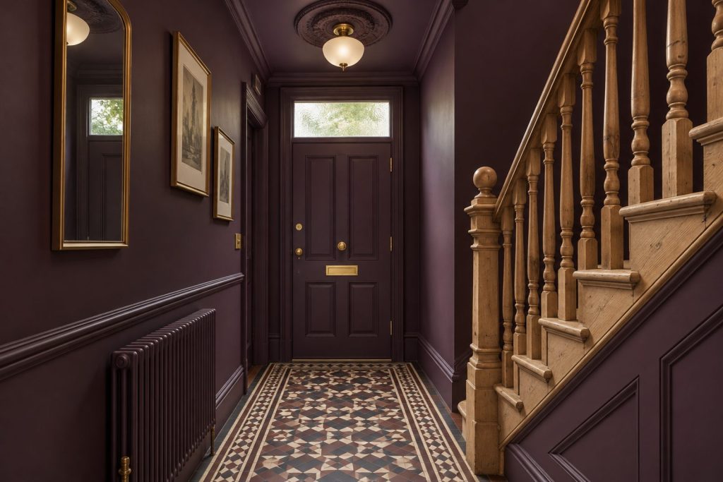 Hall, wide view from the doorway - 3-bedroom terraced house in Southfields