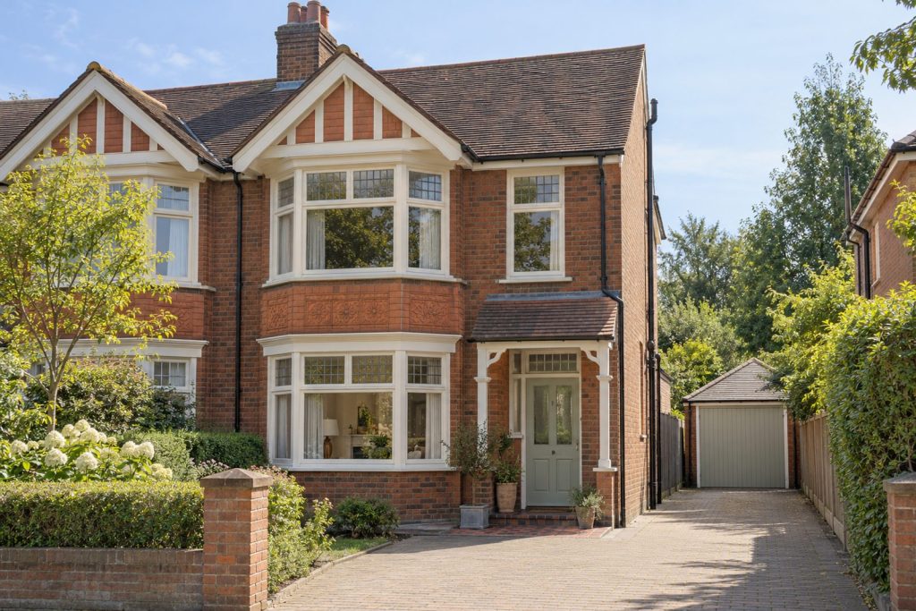 Front exterior, eye-level view of the front elevation - 5-bedroom semi-detached house in Wimbledon