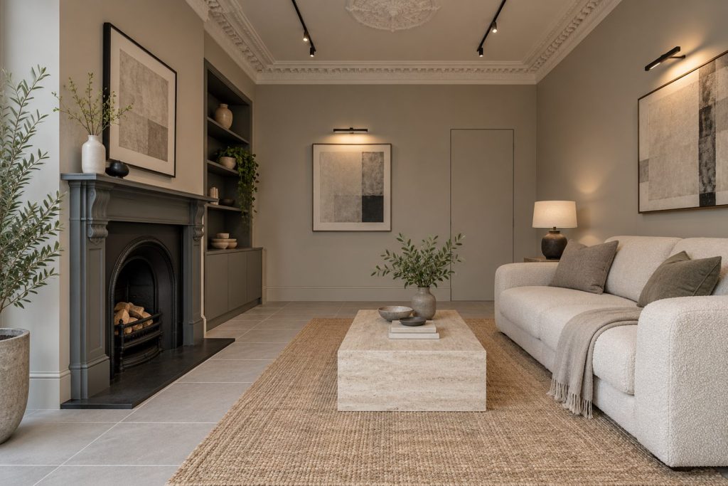 Sitting room, wide view from the doorway - 5-bedroom terraced house in Balham