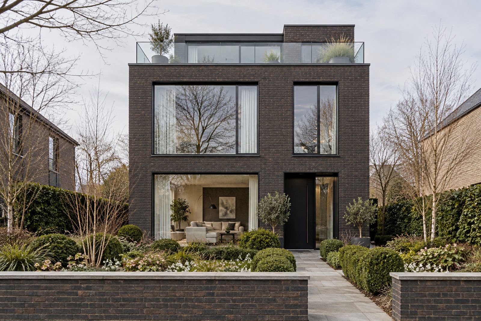 Front exterior, eye-level view of the front elevation - 5-bedroom detached house in Putney