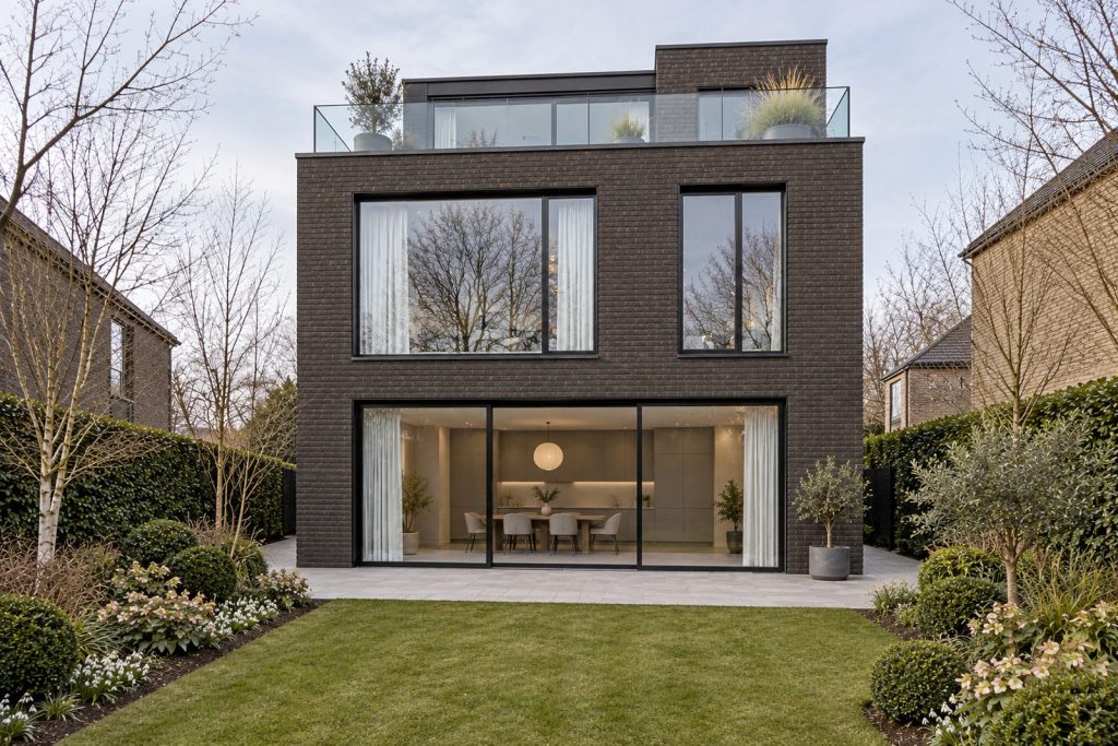 Rear garden, rear elevation seen from the garden - 5-bedroom detached house in Putney