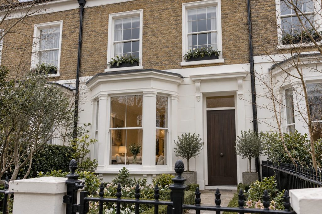 Front exterior, eye-level view of the front elevation - 2-bedroom cottage in Battersea
