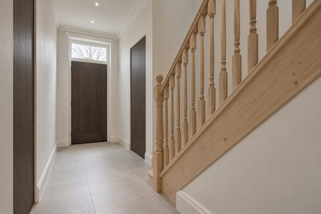 Hall, wide view from the doorway - 2-bedroom cottage in Battersea