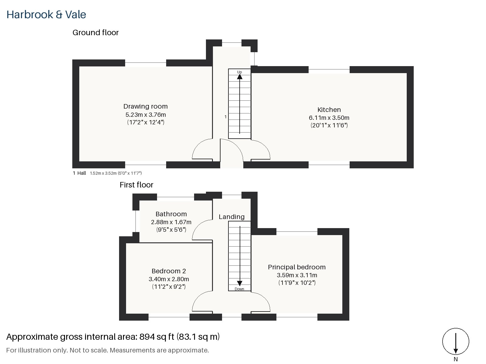 Floorplan of Rowena Crescent, Battersea, SW11