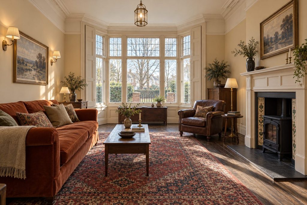 Sitting room, wide view from the doorway - 3-bedroom terraced house in Southfields
