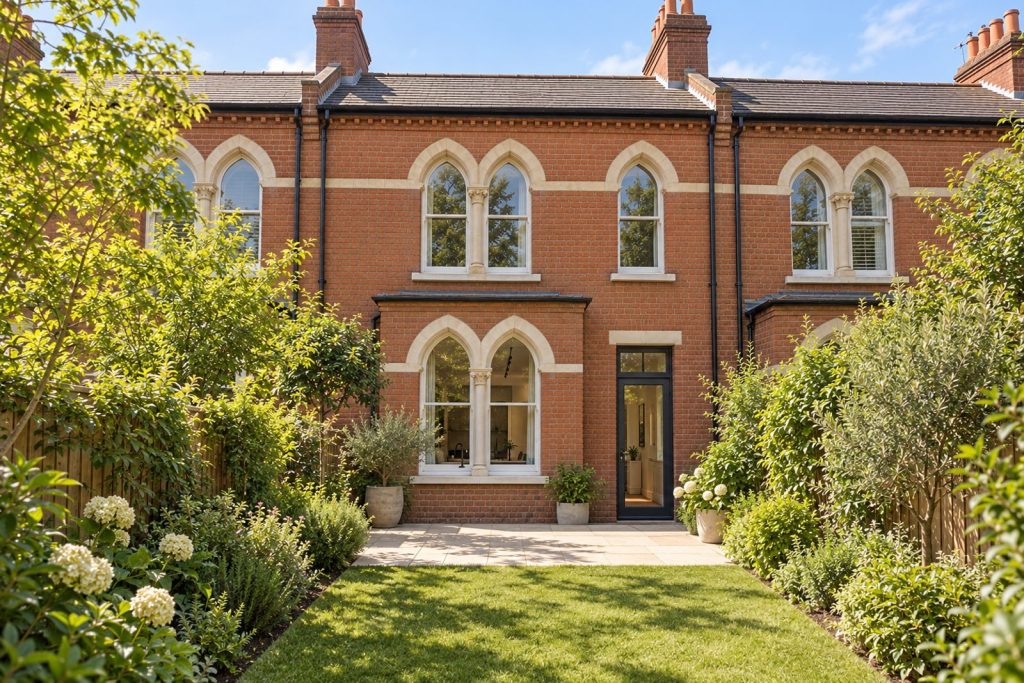 Rear garden, rear elevation seen from the garden - 3-bedroom terraced house in Balham