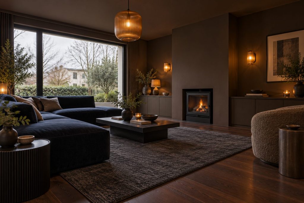 Living room, wide view from the doorway - 4-bedroom terraced house in Wandsworth