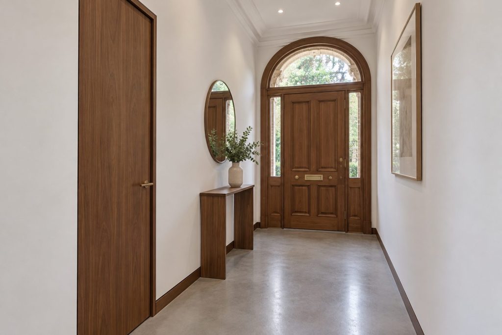 Entrance hall, wide view from the doorway - 3-bedroom flat in Battersea