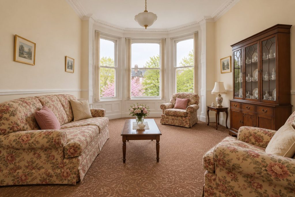 Sitting room, view from the opposite corner - 1-bedroom flat in Clapham