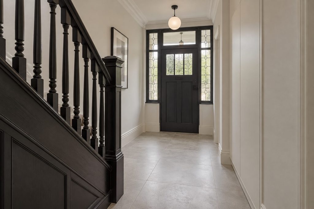 Hall, wide view from the doorway - 5-bedroom terraced house in Southfields