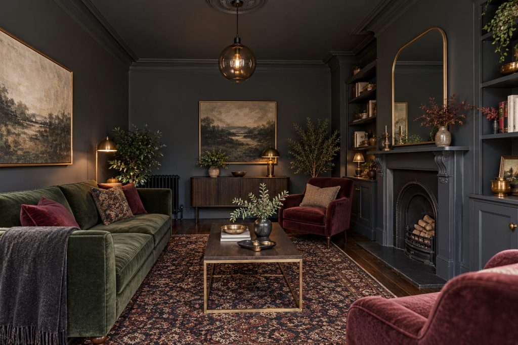 Sitting room, wide view from the doorway - 4-bedroom terraced house in Wimbledon