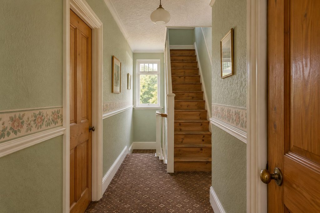Entrance hall, wide view from the doorway - 3-bedroom maisonette in Fulham