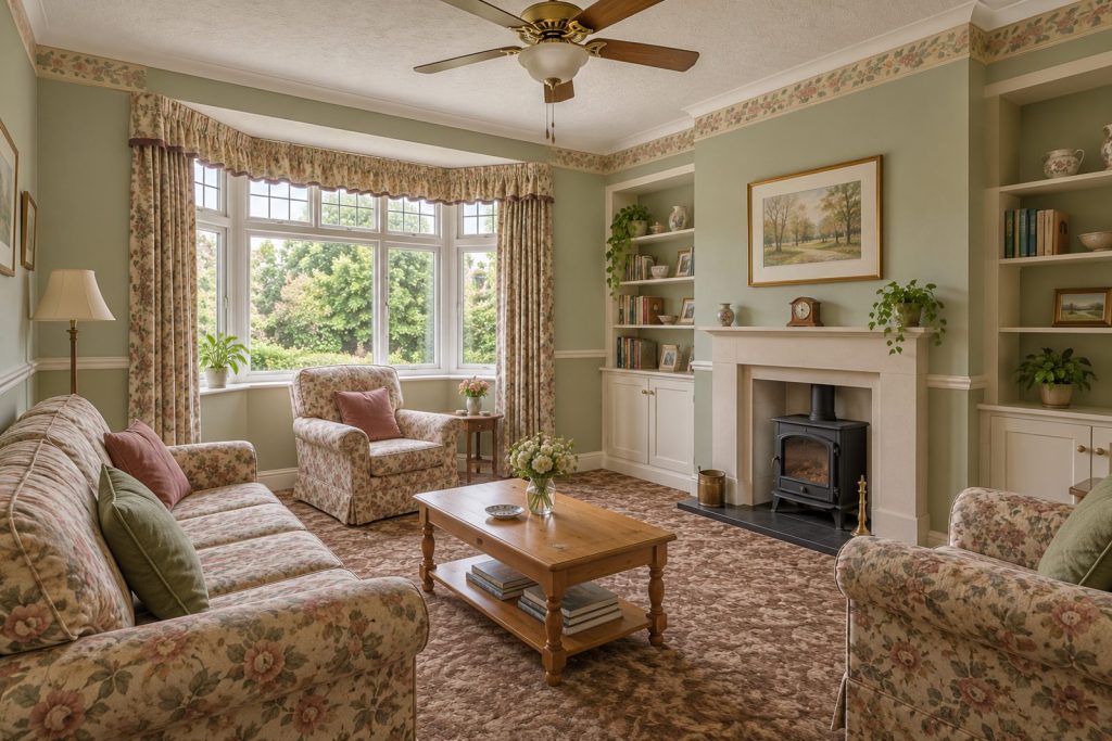 Sitting room, wide view from the doorway - 3-bedroom maisonette in Fulham