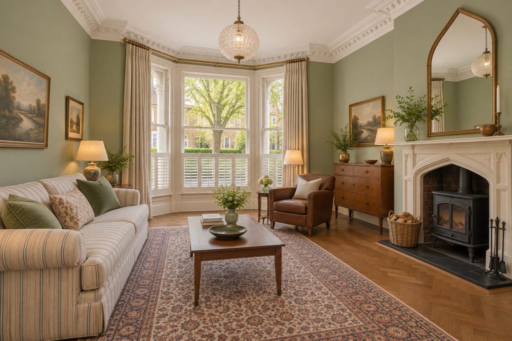 Sitting room, view from the opposite corner - 3-bedroom terraced house in Fulham