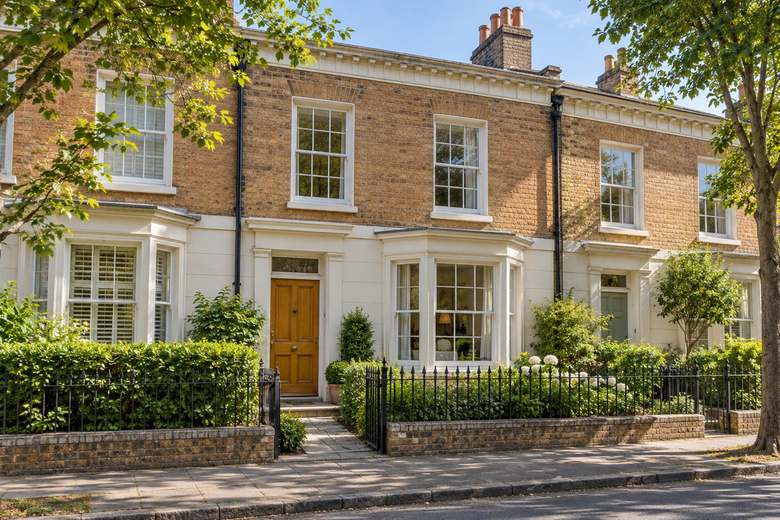 Front exterior, eye-level view of the front elevation - 3-bedroom cottage in Battersea