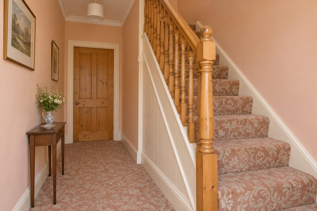 Hall, wide view from the doorway - 3-bedroom cottage in Battersea
