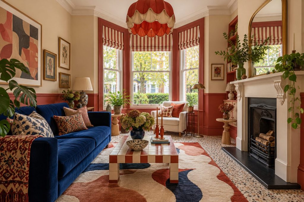 Sitting room, wide view from the doorway - 5-bedroom terraced house in Streatham