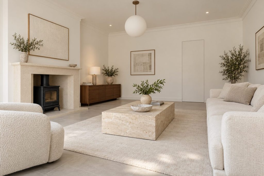 Sitting room, wide view from the doorway - 5-bedroom terraced house in Clapham