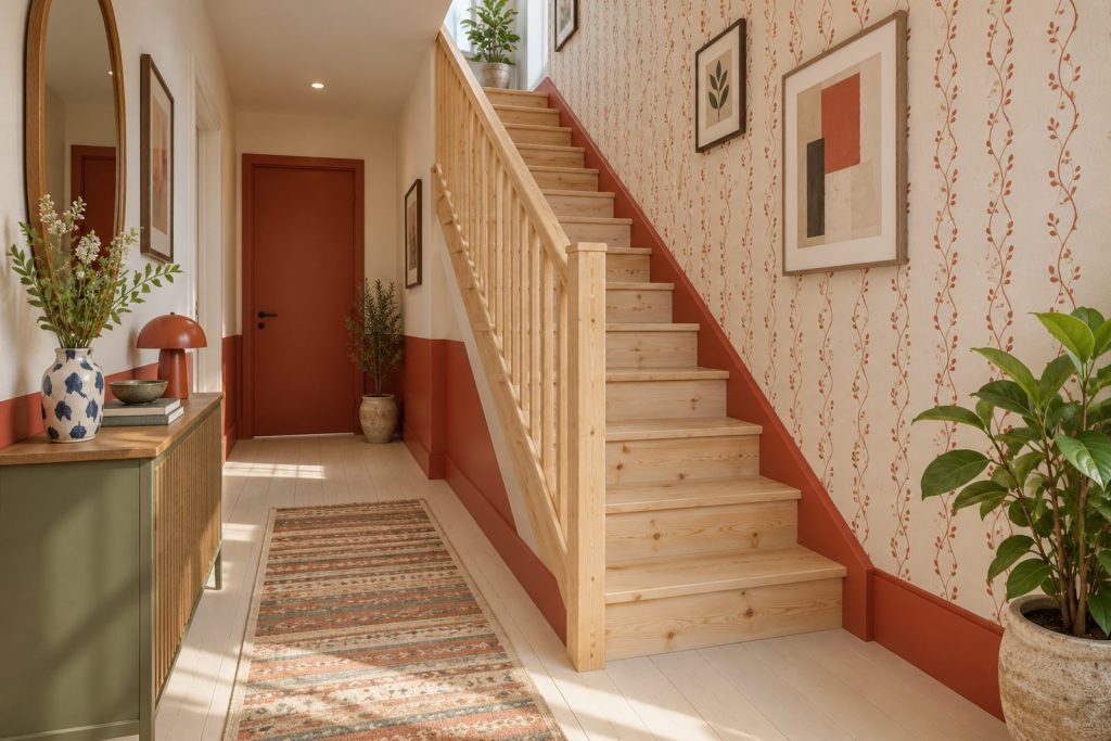 Hall, wide view from the doorway - 4-bedroom terraced house in Southfields