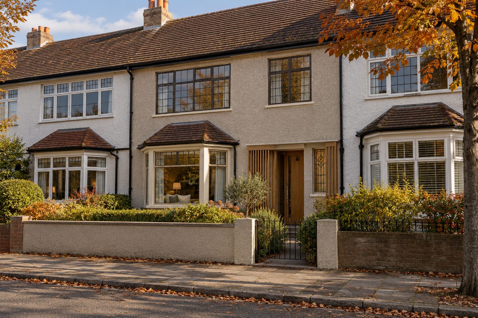 Front exterior, eye-level view of the front elevation - 5-bedroom terraced house in Tooting
