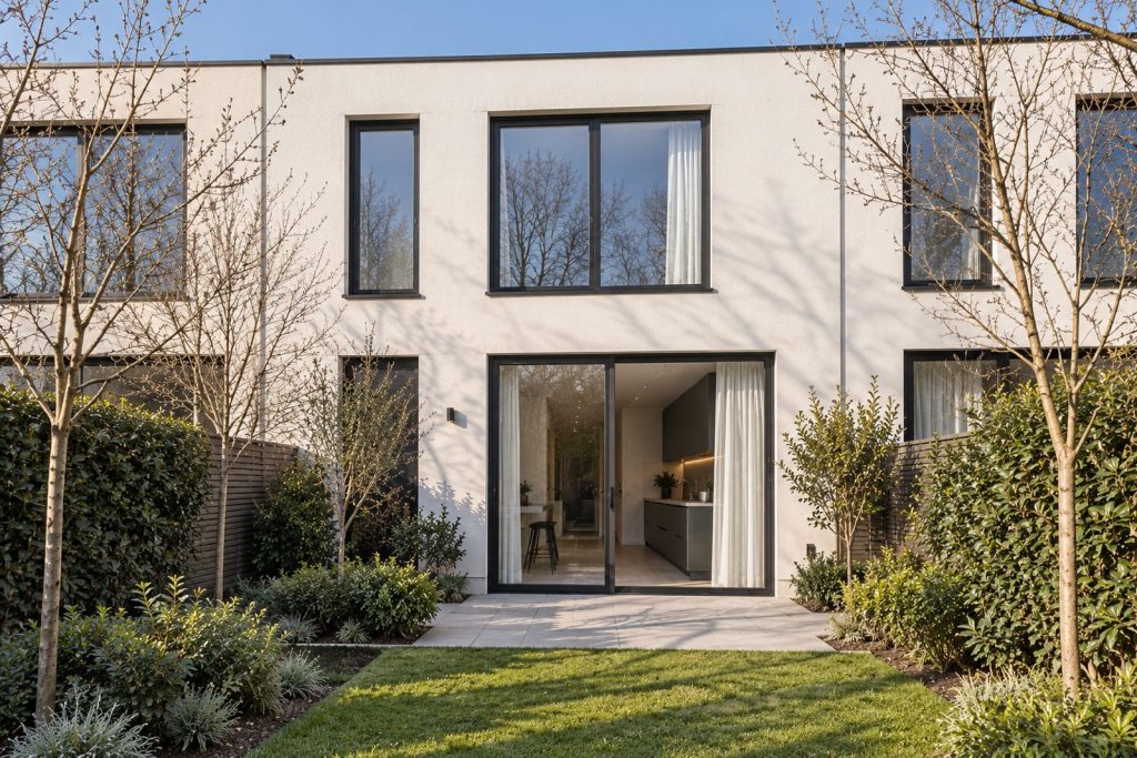 Rear garden, rear elevation seen from the garden - 3-bedroom terraced house in Putney