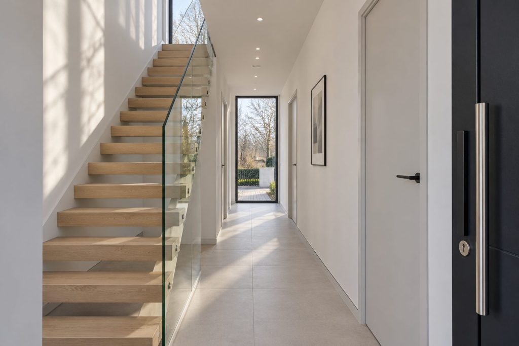 Hall, wide view from the doorway - 3-bedroom terraced house in Putney