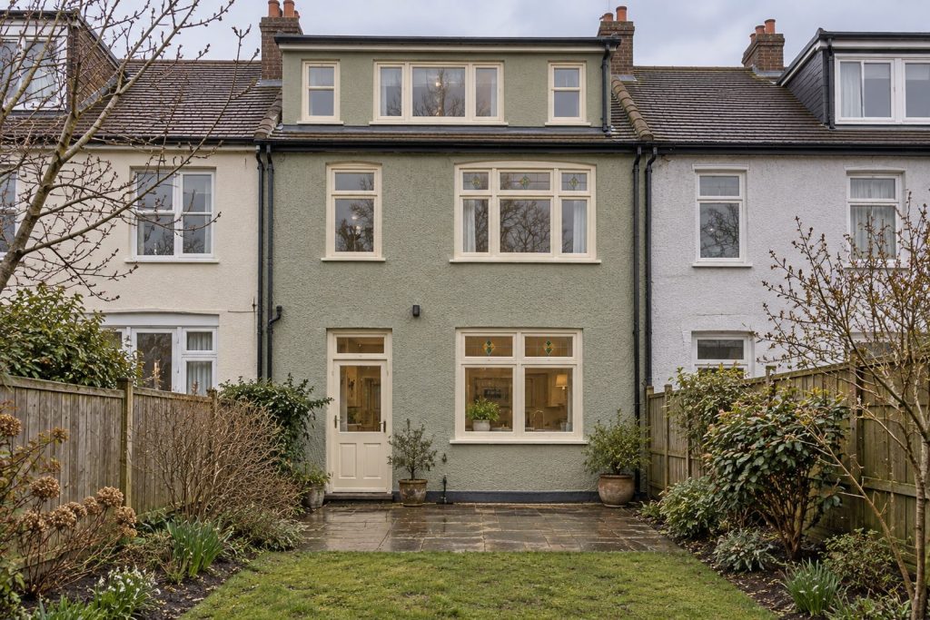 Rear garden, rear elevation seen from the garden - 4-bedroom terraced house in Balham