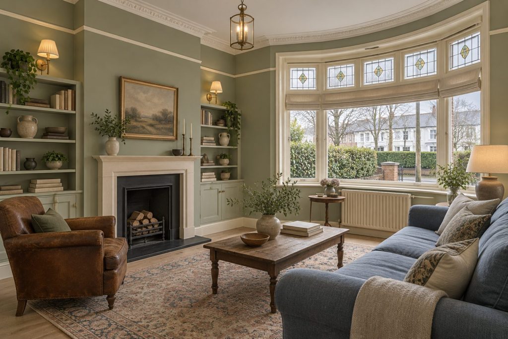 Sitting room, wide view from the doorway - 4-bedroom terraced house in Balham
