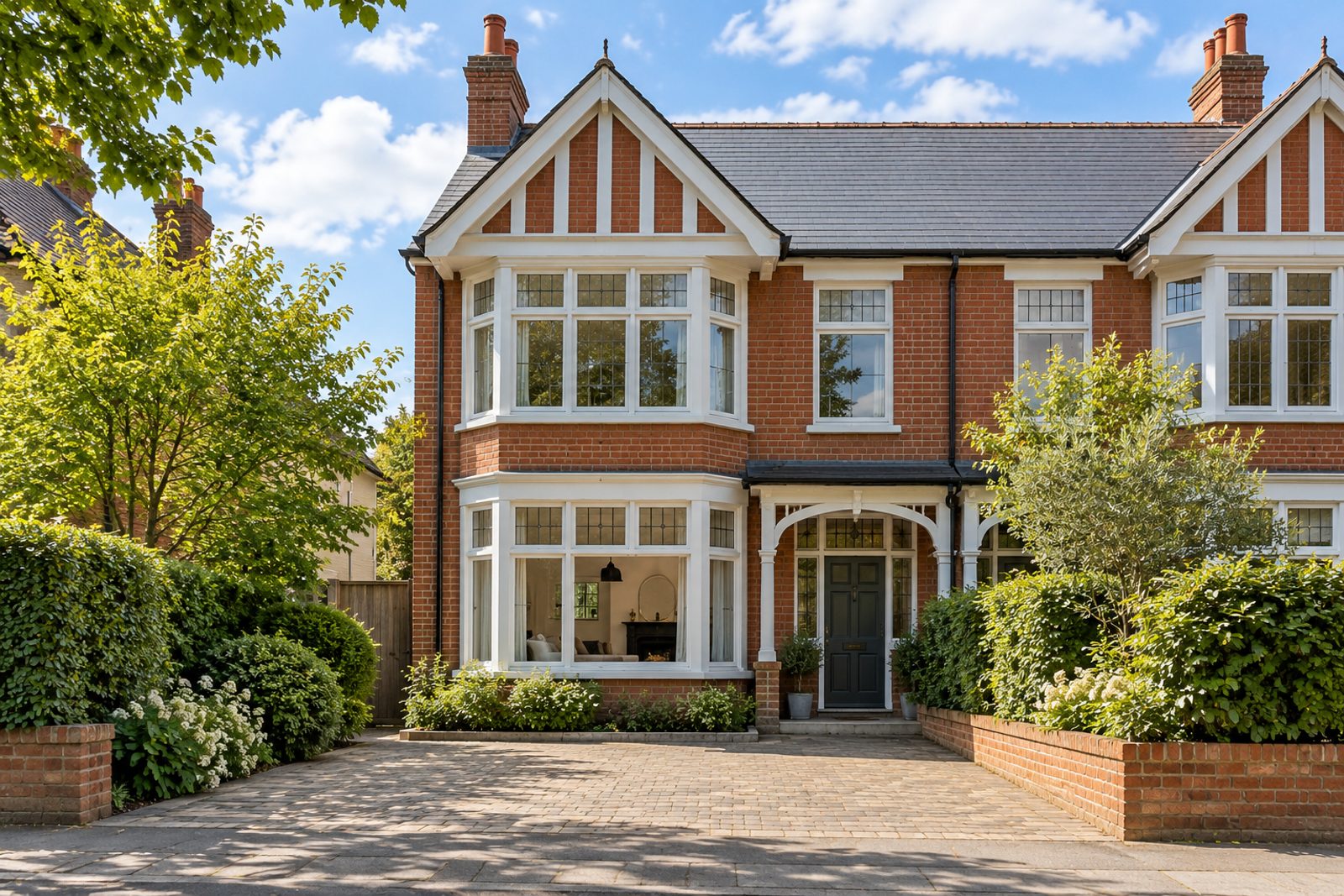 Front exterior, eye-level view of the front elevation - 5-bedroom semi-detached house in Putney