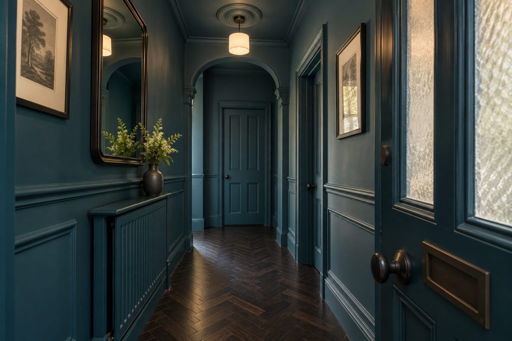 Entrance hall, wide view from the doorway - 2-bedroom flat in Fulham