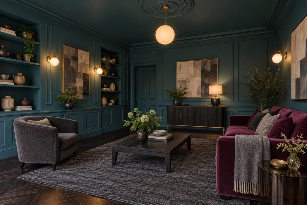 Sitting room, view from the opposite corner - 2-bedroom flat in Fulham