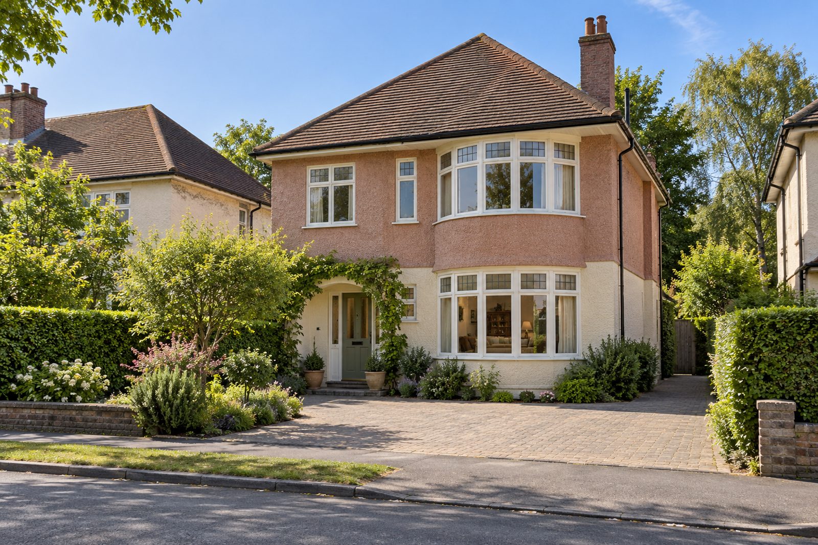 Front exterior, eye-level view of the front elevation - 6-bedroom detached house in Putney