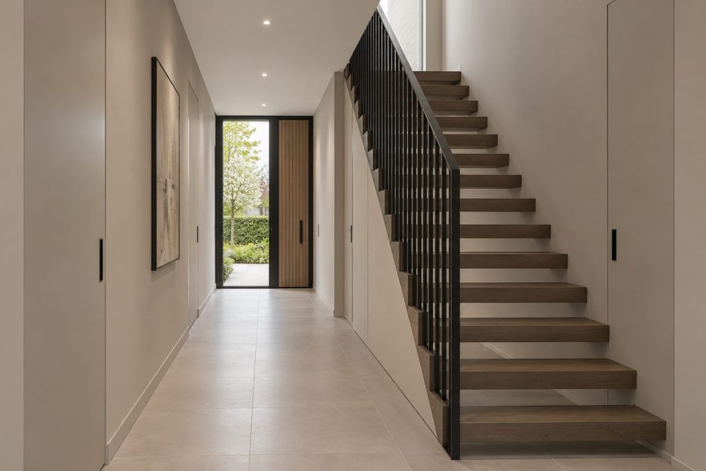 Hall, wide view from the doorway - 6-bedroom detached house in Wimbledon