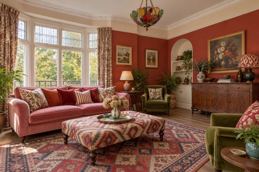 Sitting room, view from the opposite corner - 3-bedroom flat in Putney