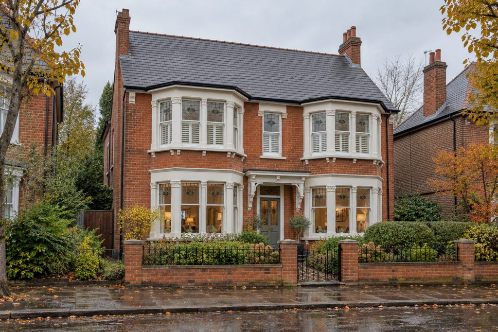Front exterior, eye-level view of the front elevation - 5-bedroom detached house in Balham