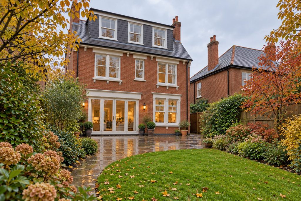 Rear garden, the garden looking back toward the house - 5-bedroom detached house in Balham
