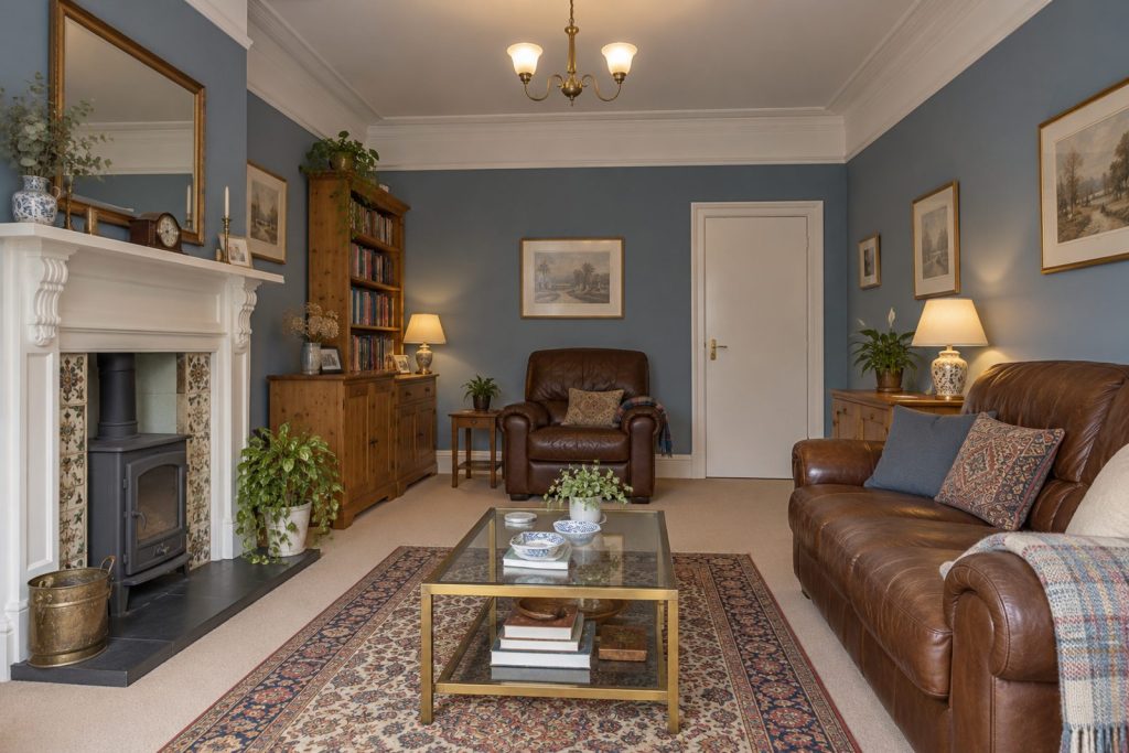 Sitting room, wide view from the doorway - 4-bedroom terraced house in Southfields