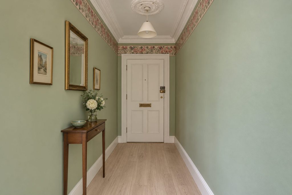 Entrance hall, wide view from the doorway - 1-bedroom flat in Wandsworth