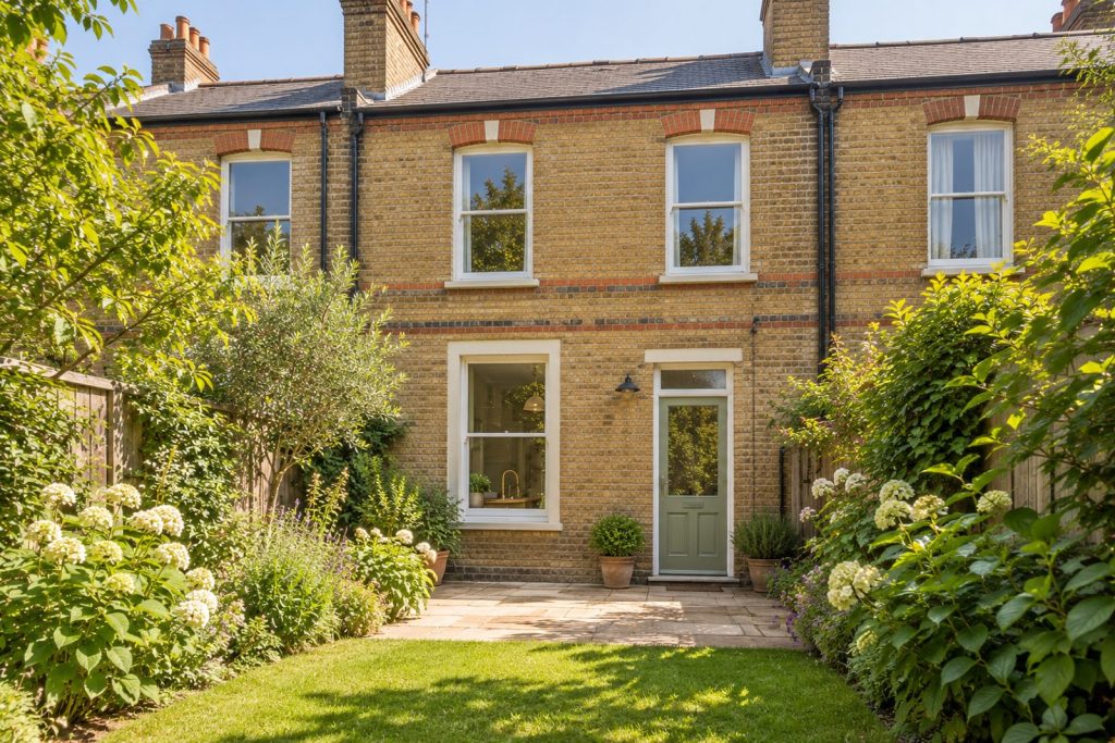 Rear garden, rear elevation seen from the garden - 3-bedroom terraced house in Balham