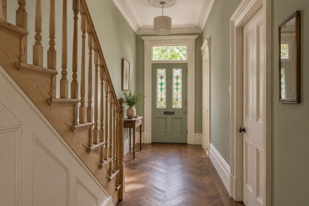 Hall, wide view from the doorway - 3-bedroom terraced house in Balham