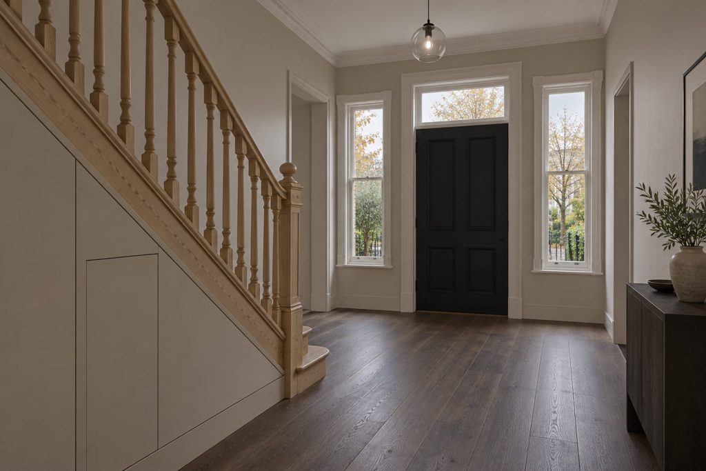 Hall, wide view from the doorway - 5-bedroom detached house in Earlsfield