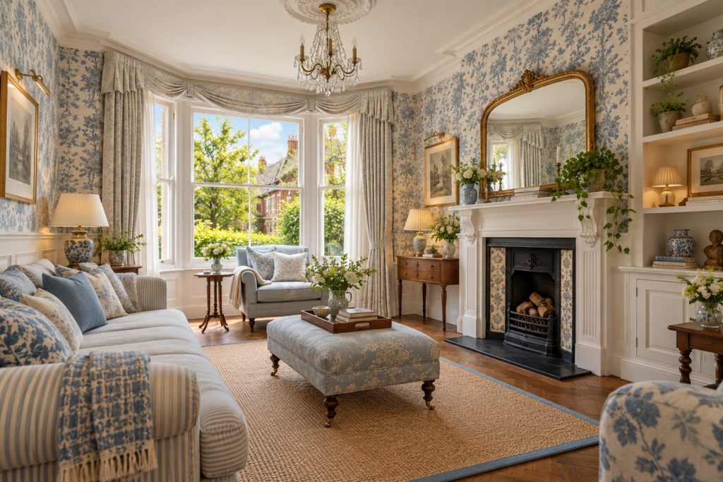 Sitting room, wide view from the doorway - 3-bedroom terraced house in Wandsworth