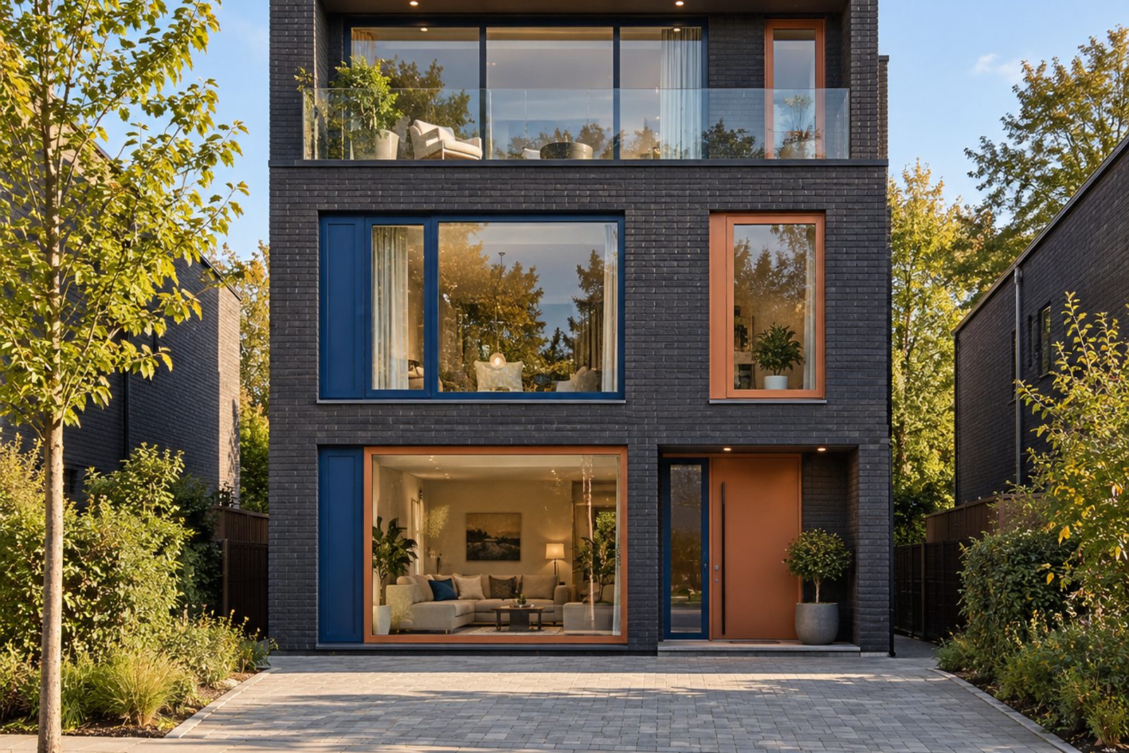 Front exterior, eye-level view of the front elevation - 5-bedroom detached house in Earlsfield